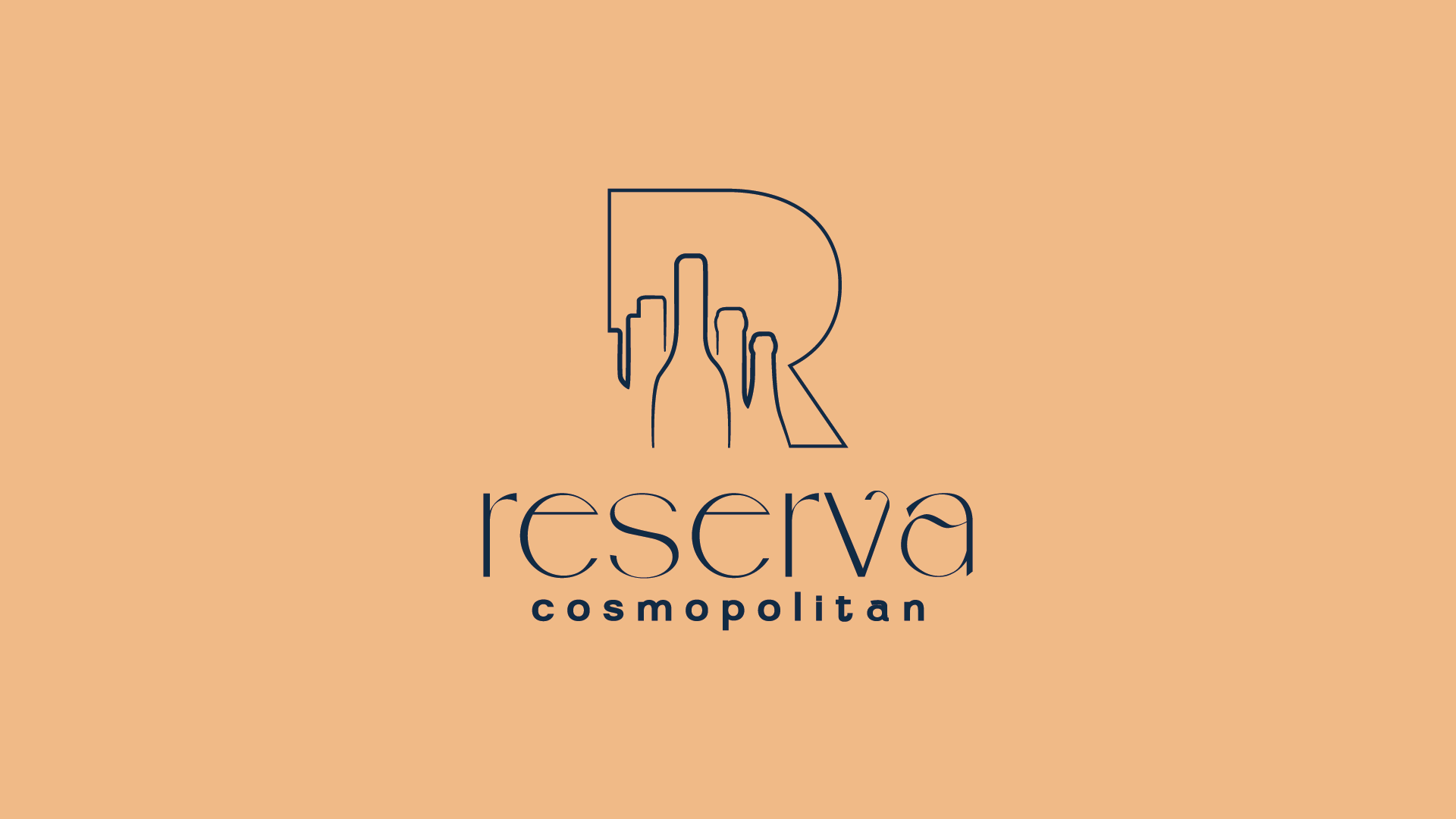 Um logotipo para uma empresa chamada reserva cosmopolitan
