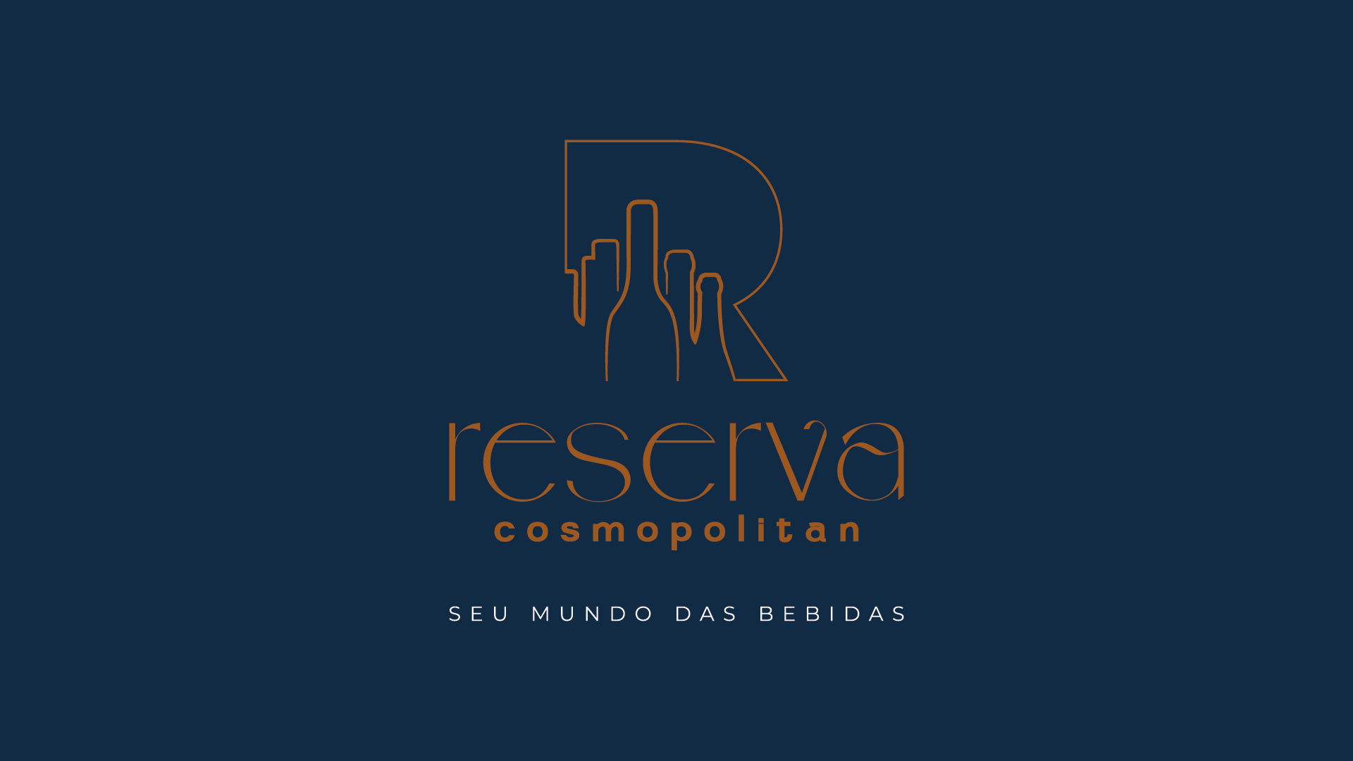 Um logotipo para a reserva cosmopolitan em um fundo azul