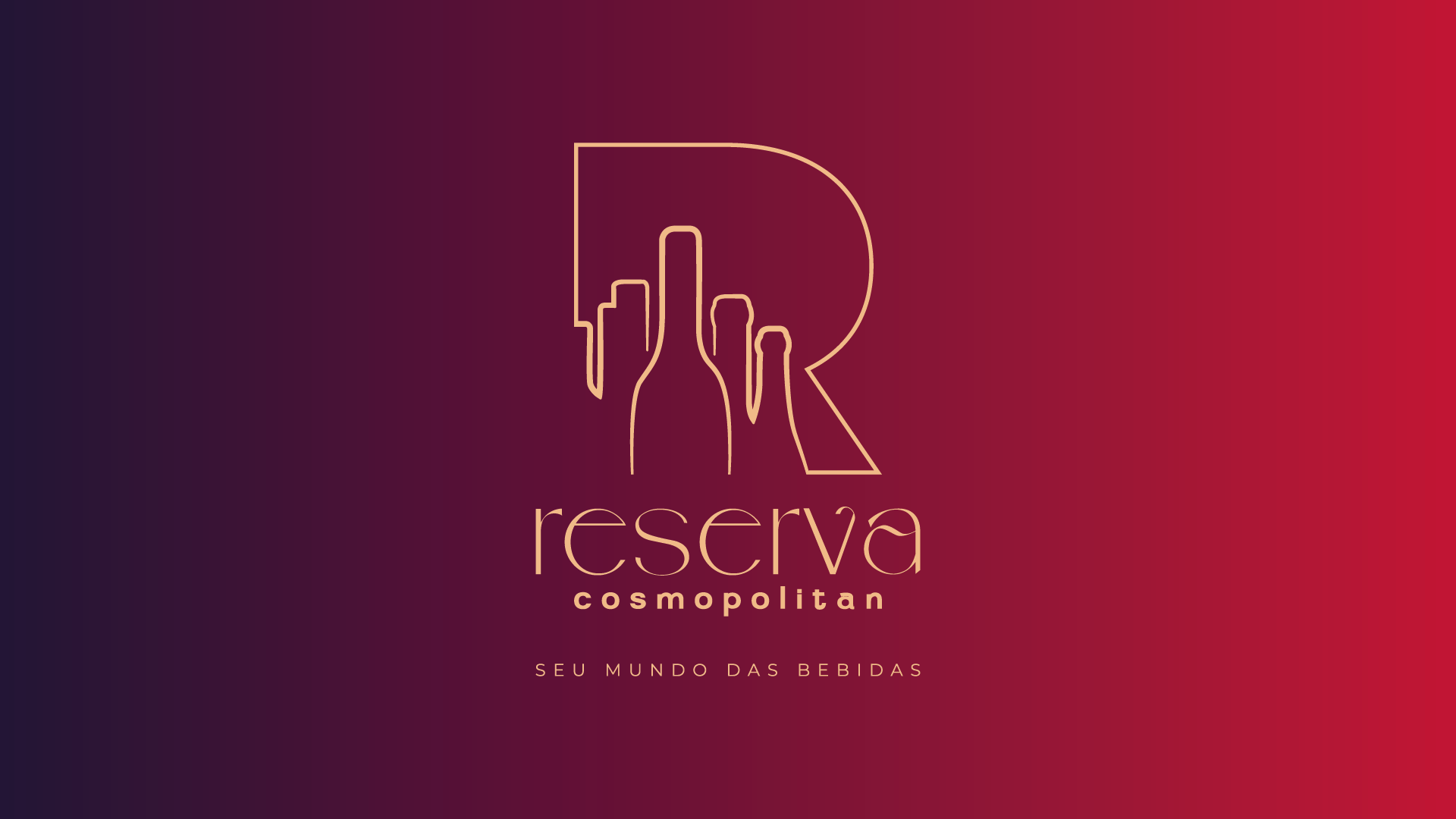Um logotipo para uma empresa chamada rcsciva cosmopolitan em um fundo vermelho e azul.