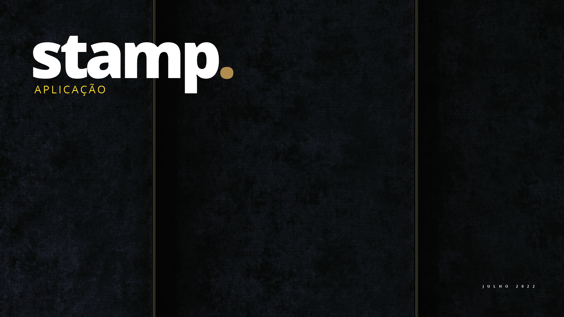 Um fundo preto com a palavra carimbo nele