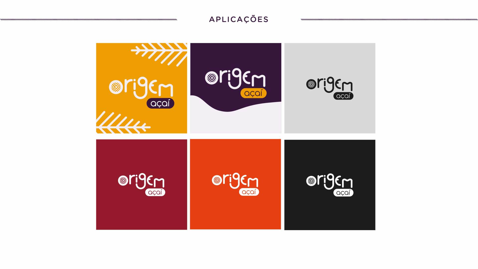 A collection of logos for a company called origem