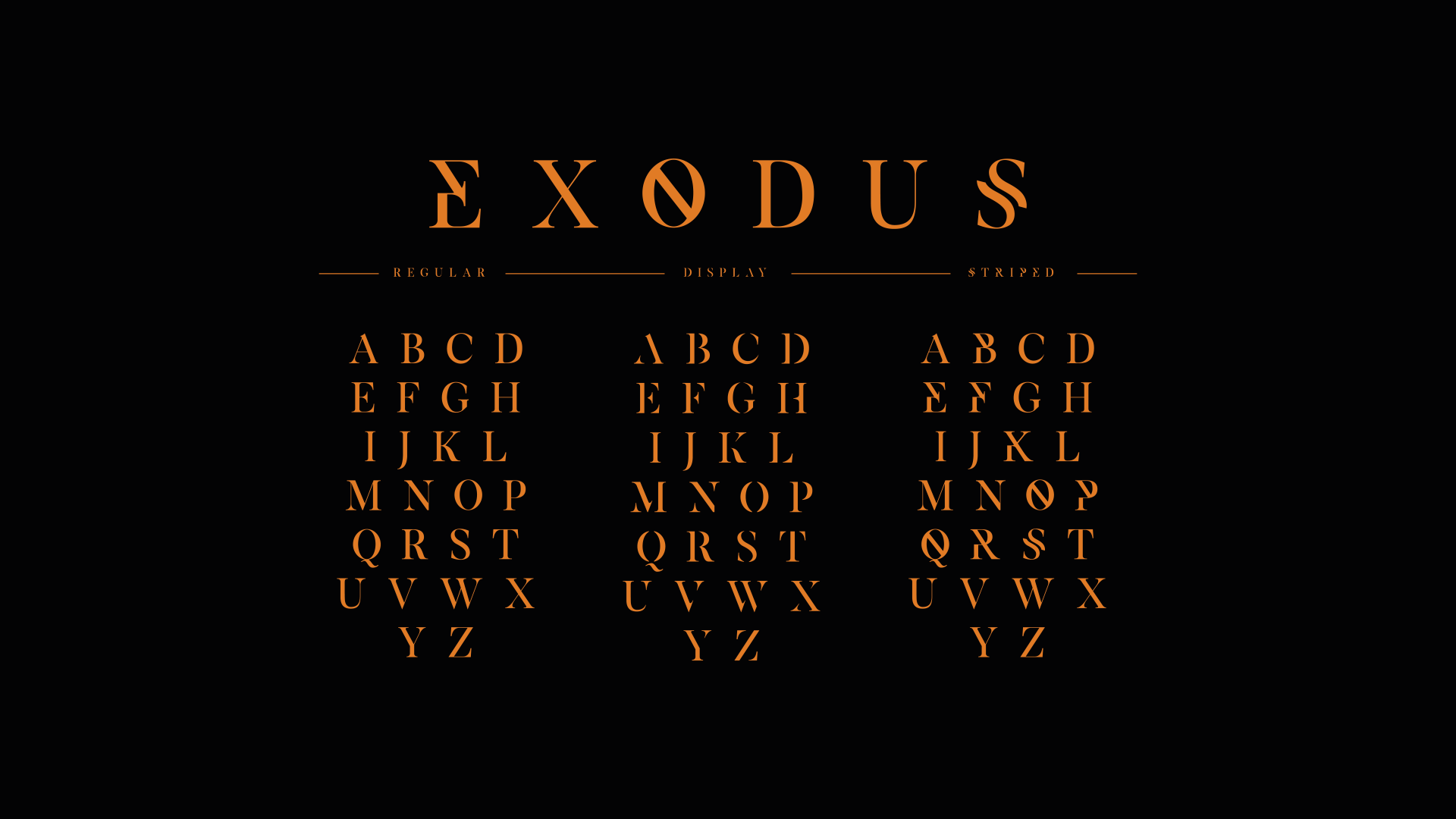 Amostras de design de fonte para