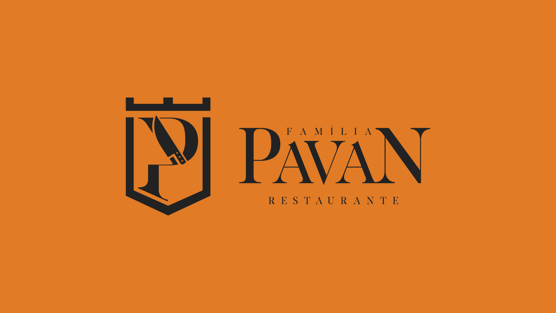 Logotipo do Pavilia Restaurante: um brasão com