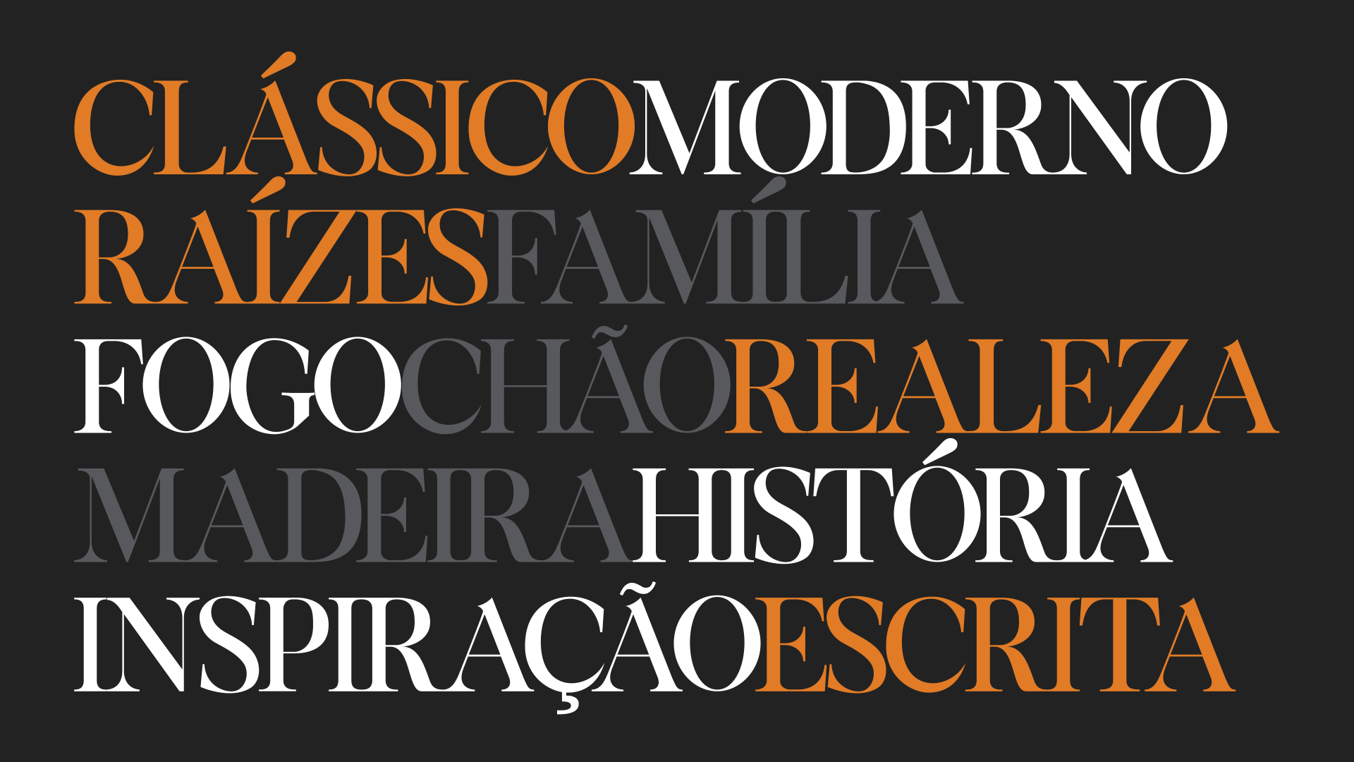 Text in multiple colors on a dark background: