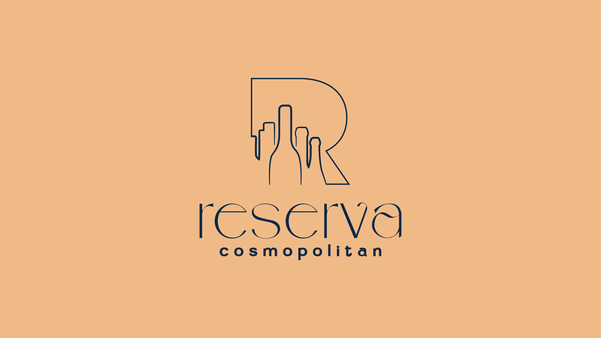 Um logotipo para uma empresa chamada reserva cosmopolitan