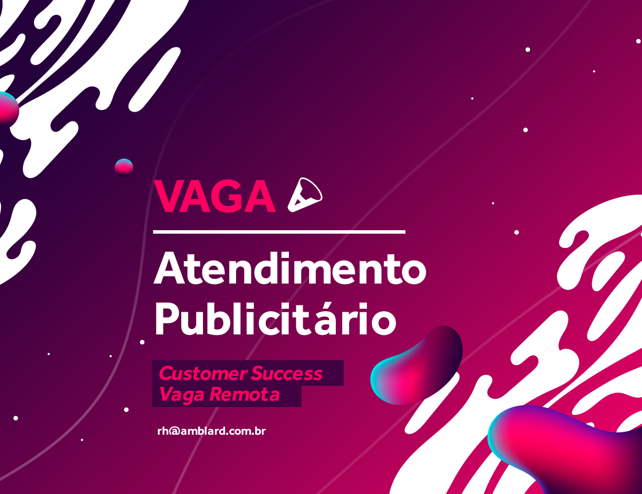 Anúncio de vaga para