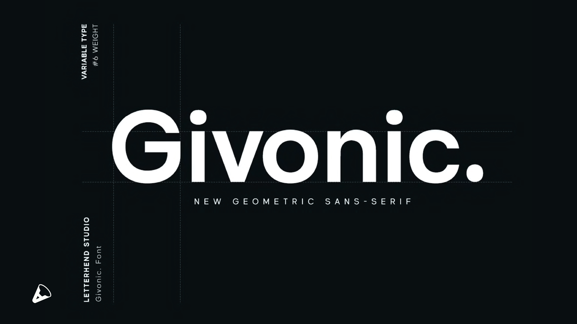 Um fundo preto com texto branco que diz givonic nele.