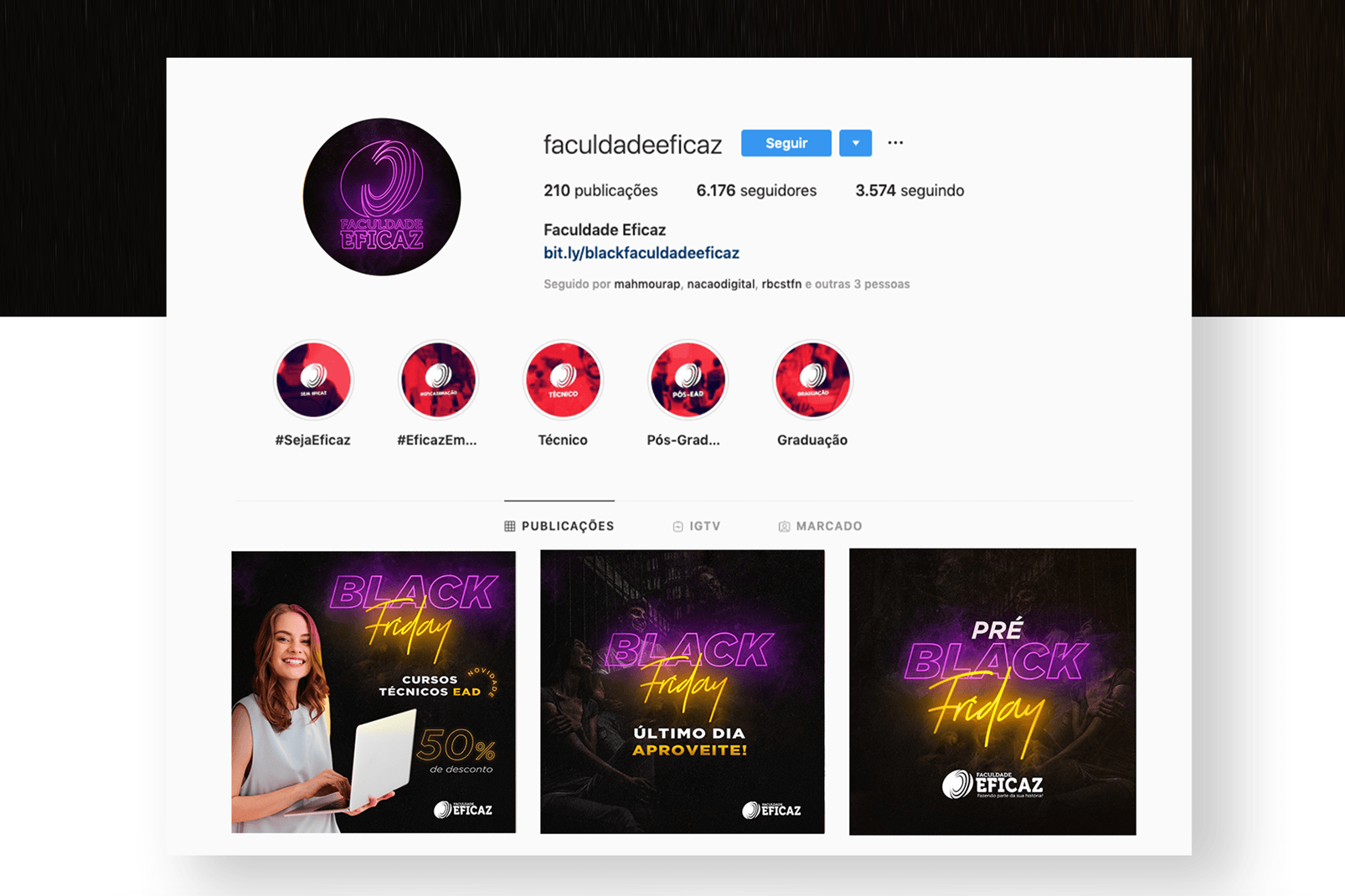 Perfil do Instagram de
