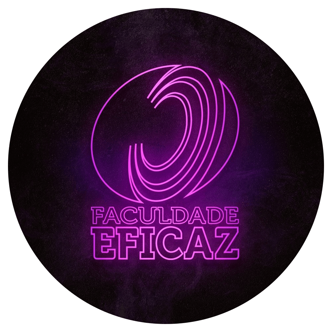 Logotipo circular: um design rosa estilizado de arcos espiralados e as palavras