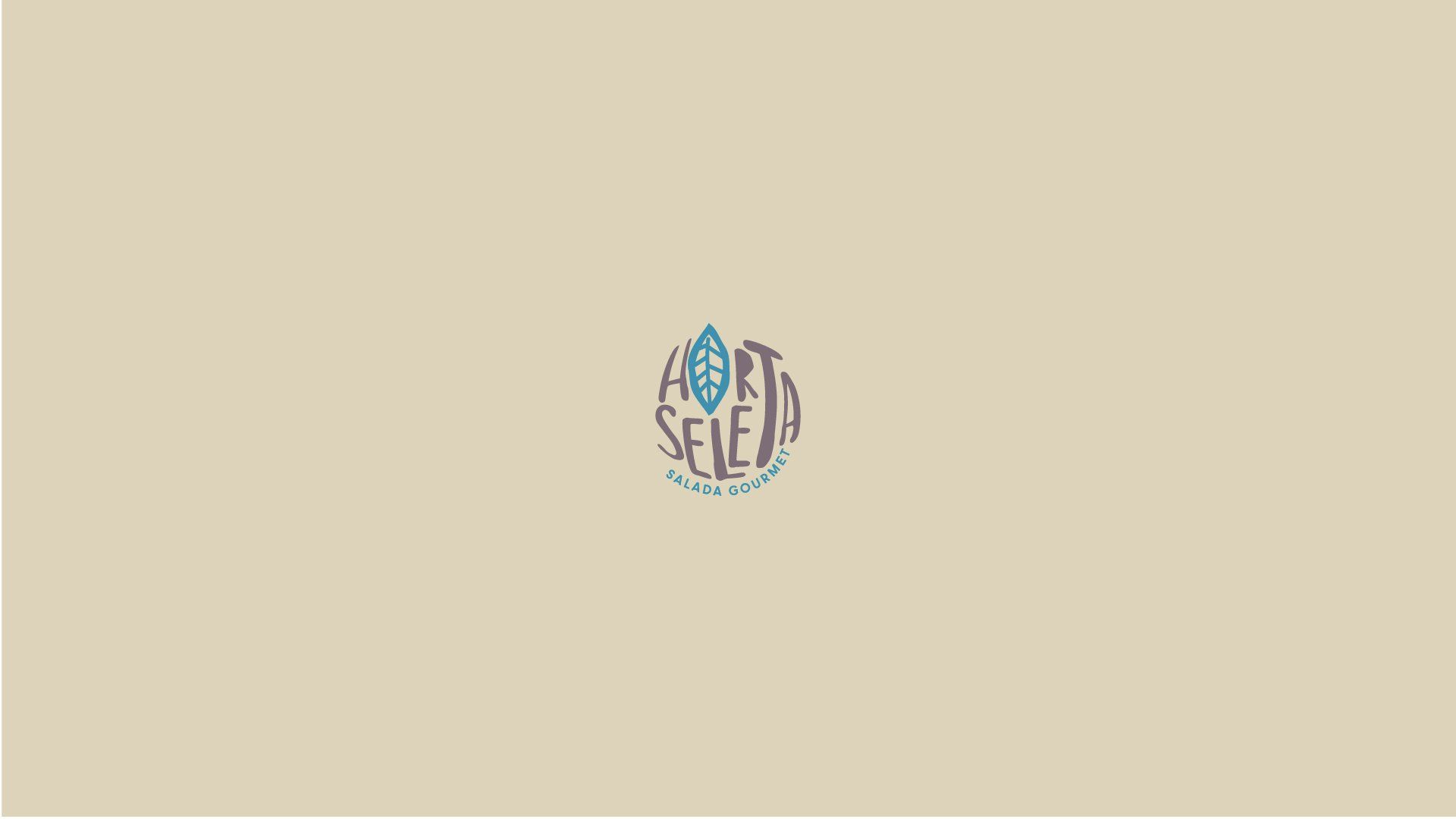 Logotipo: grão de café estilizado contendo o texto