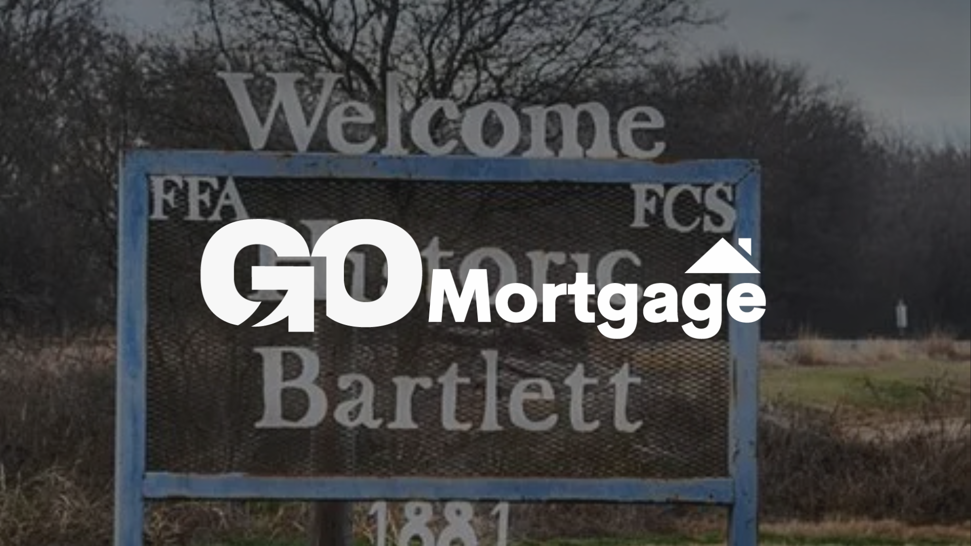 Welcome sign for Bartlett with 