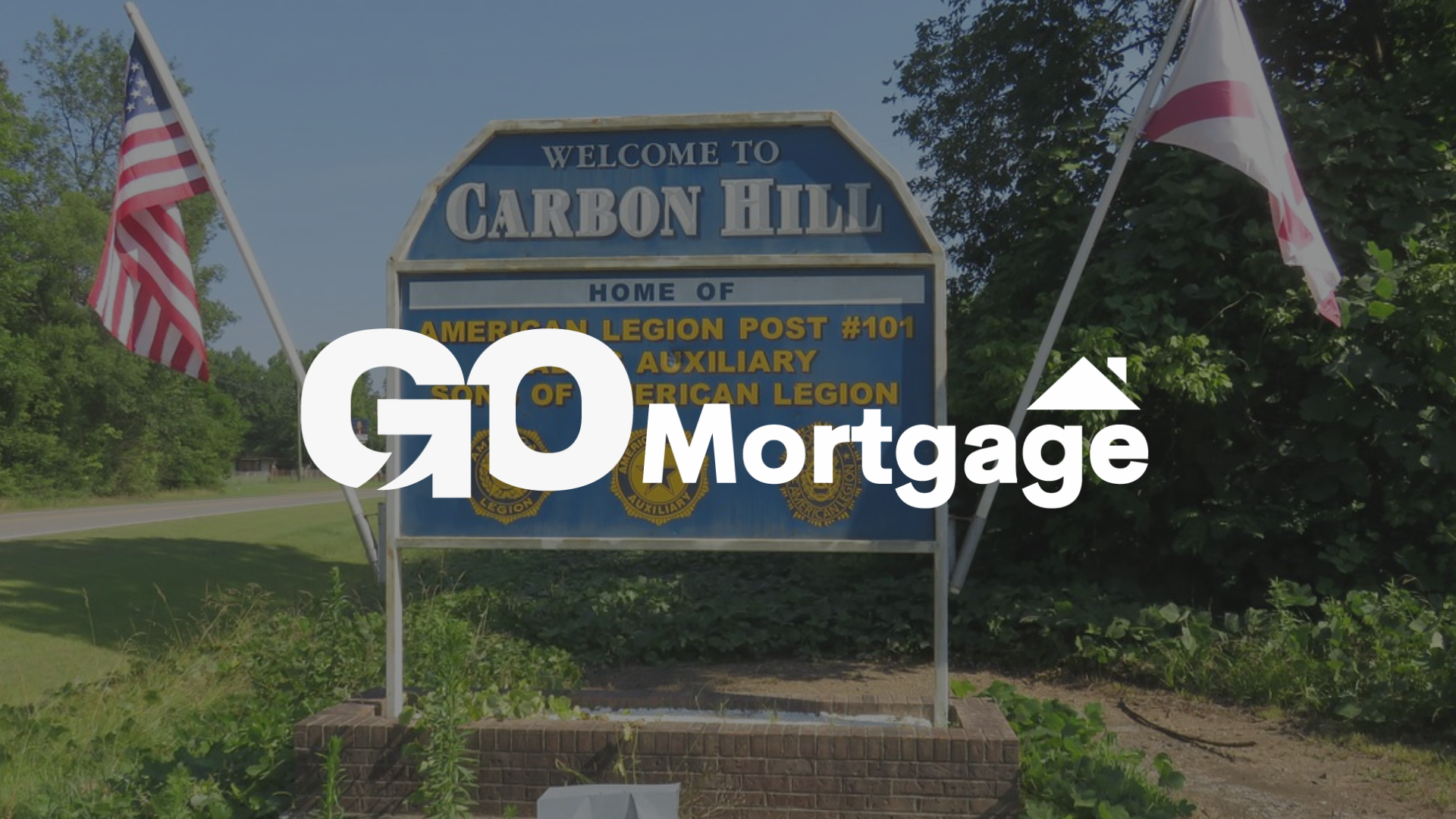 Sign for Carbon Hill, Alabama with