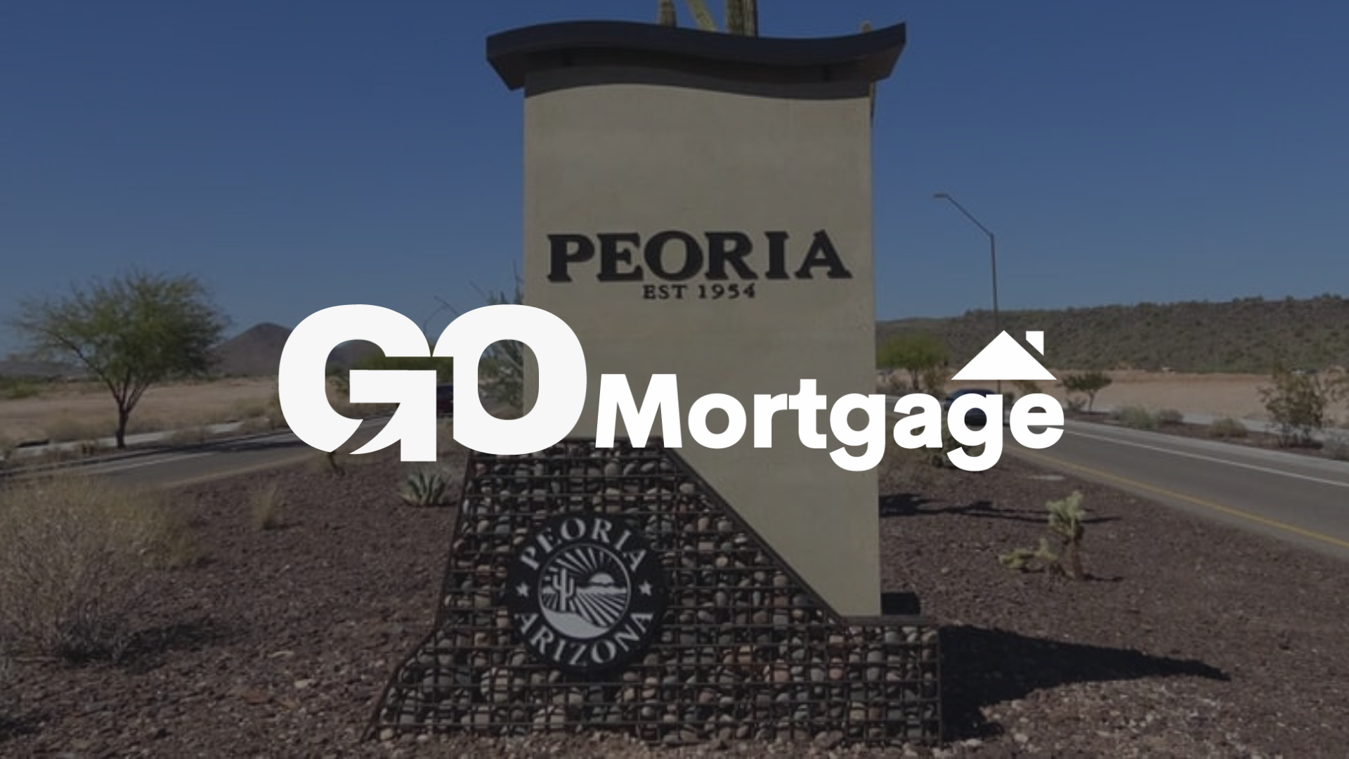 Sign for Peoria, Arizona with 
