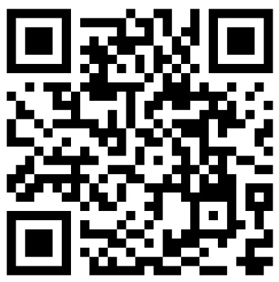 a black and white qr code on a white background .