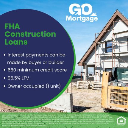 an advertisement for go mortgage shows a house under construction