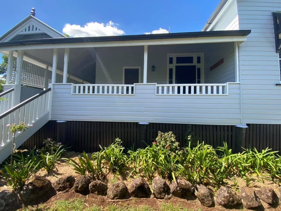 White House With A Porch And Stairs — Shane's Painting & Timber Restorations In East Toowoomba, QLD