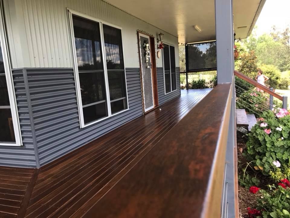 House With A Balcony And Stairs Leading Up To It — Shane's Painting & Timber Restorations In Toowoomba City, QLD