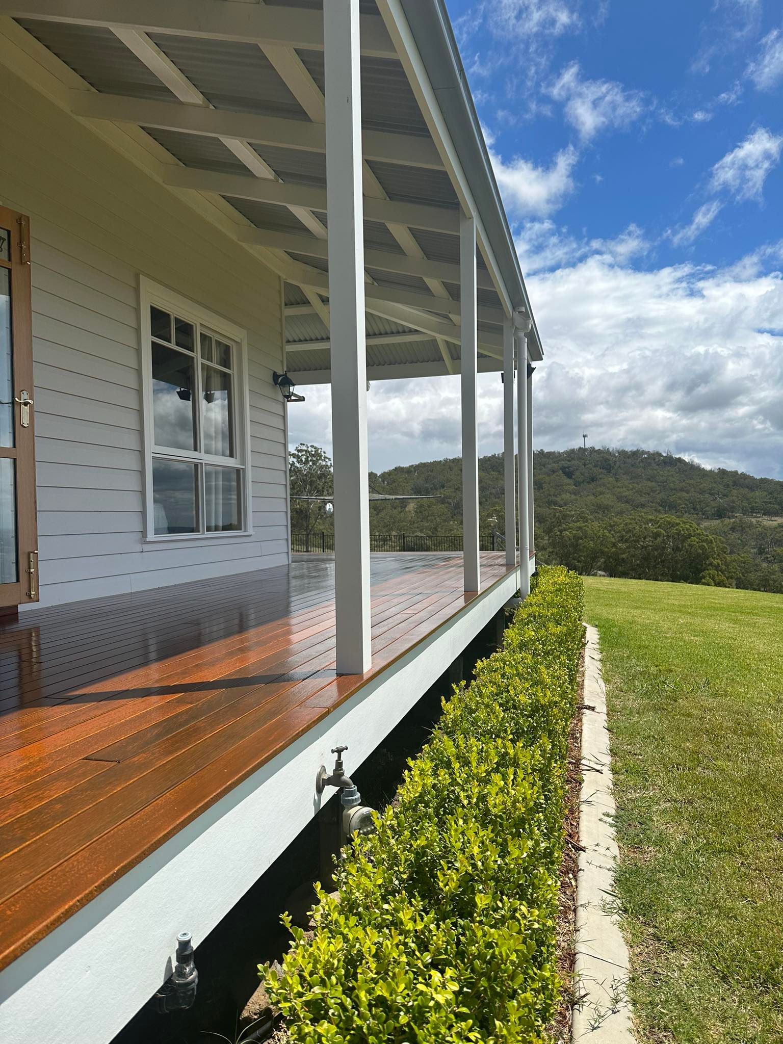 House With A Porch And A View Of A Mountain — Shane's Painting & Timber Restorations In East Toowoomba, QLD