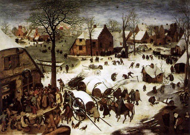 Peter Bruegel Vecchio Betlemme dipinti Natale