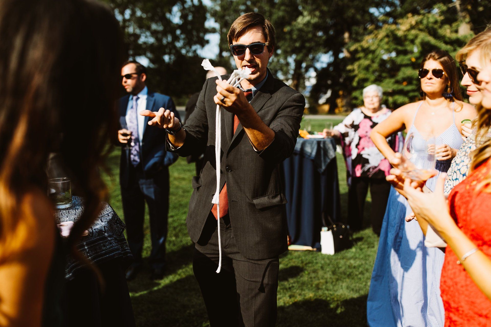 Everyone was entertained