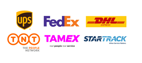Logos of courier