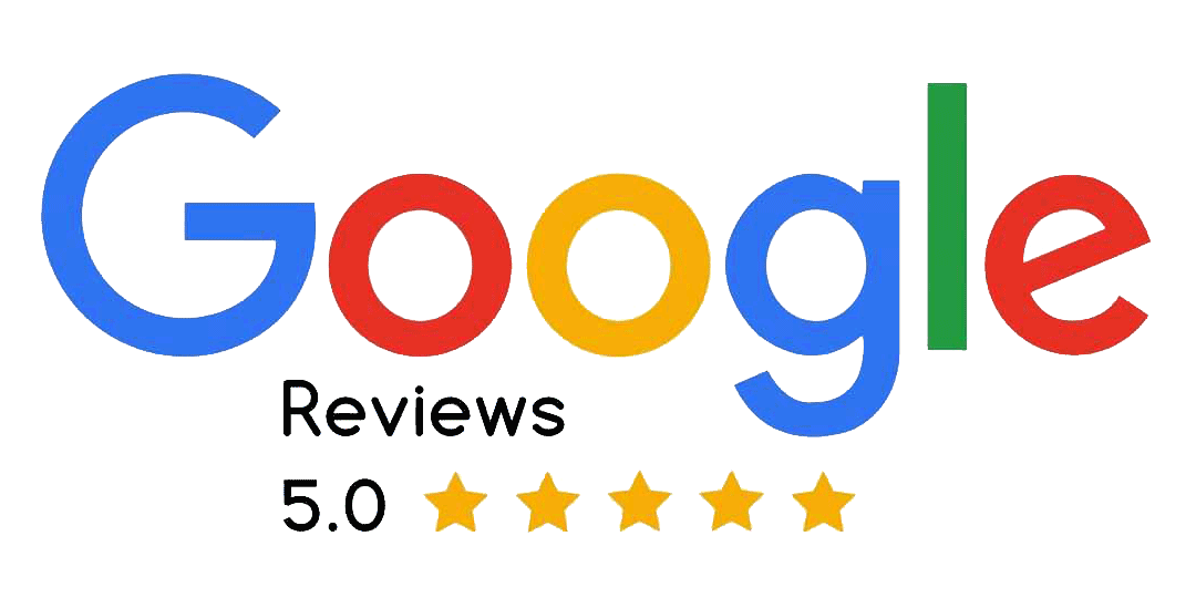 A google logo with five stars on it