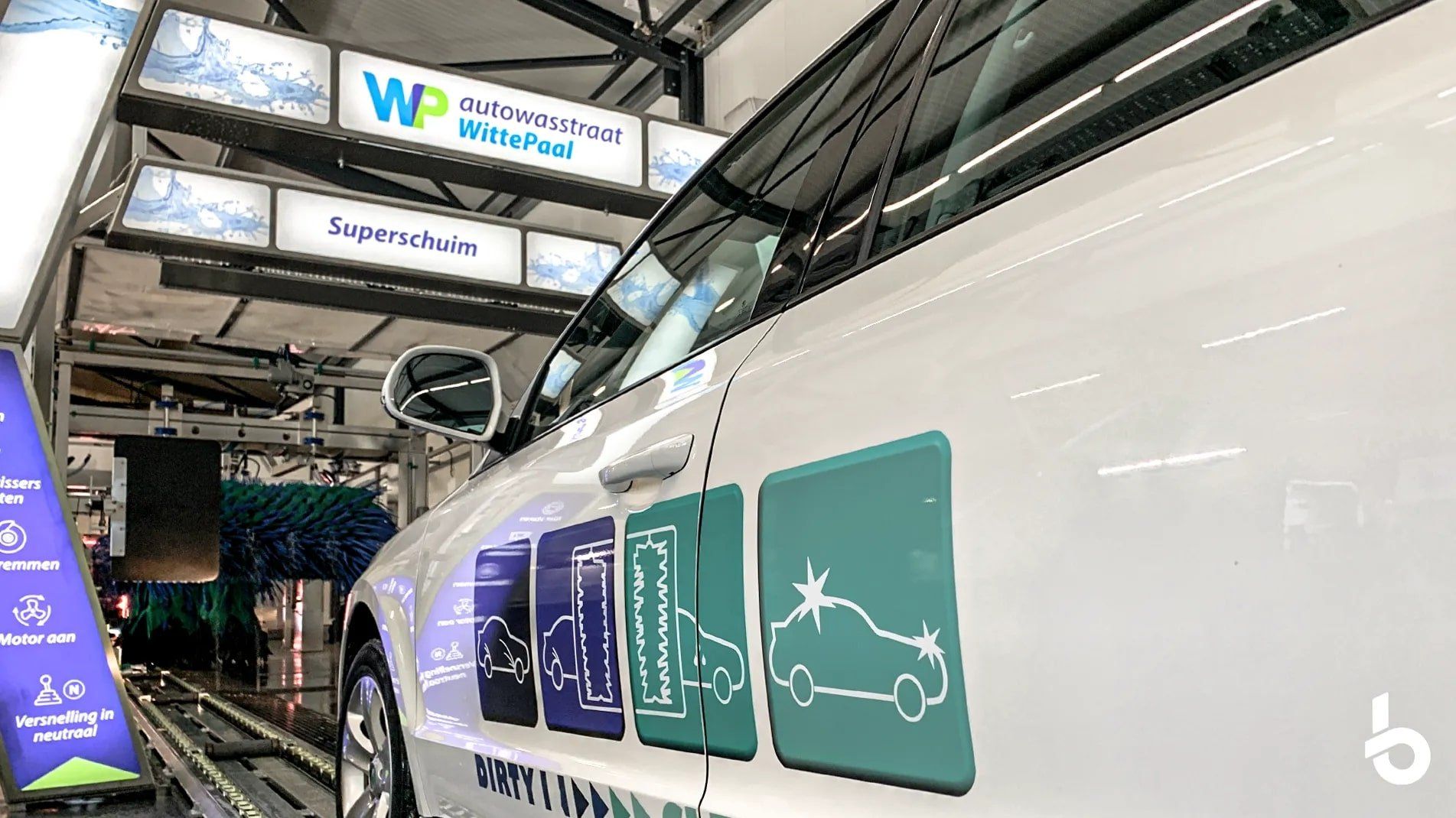 Wasstraat wasborstel