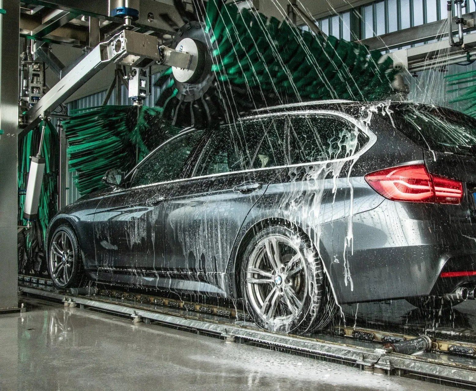 Hybrid car wash top brush