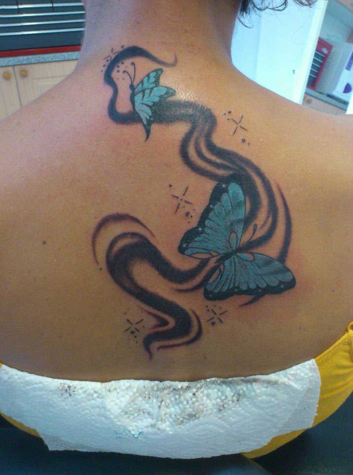 butterfly back tattoo