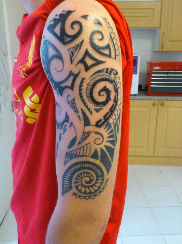 tribal sleeve tattoo