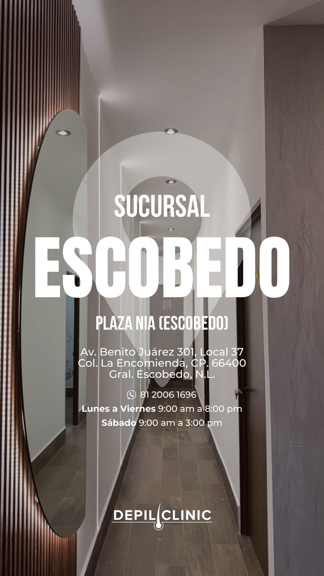 Un cartel para una clínica dental en guadalupe, méxico.