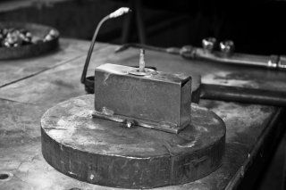 table in ironsmith's workshop