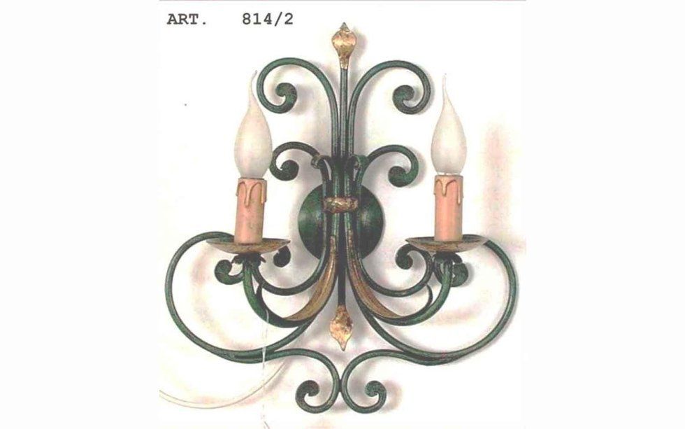 lampadario in ferro per muro