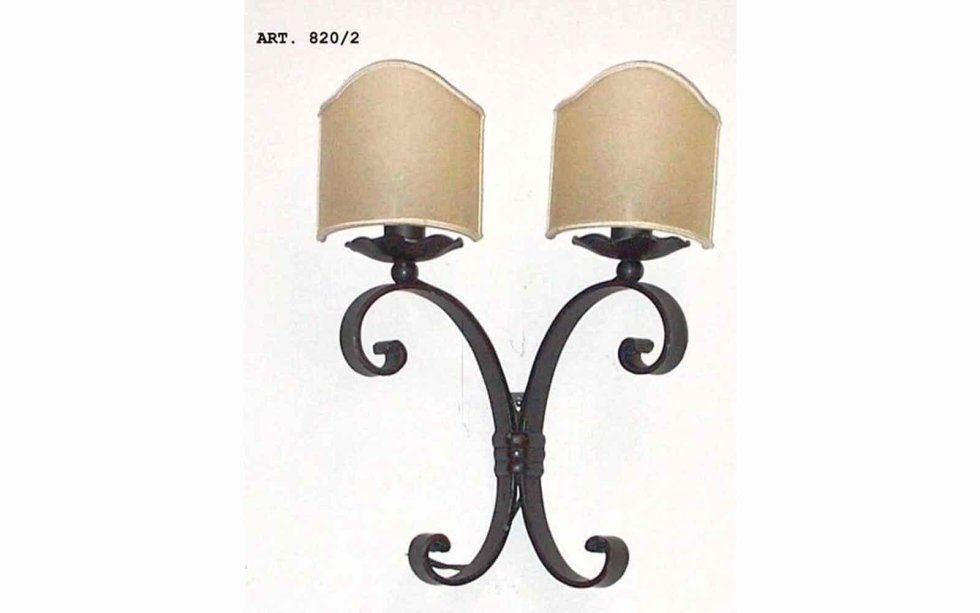 lampadario doppio da muro