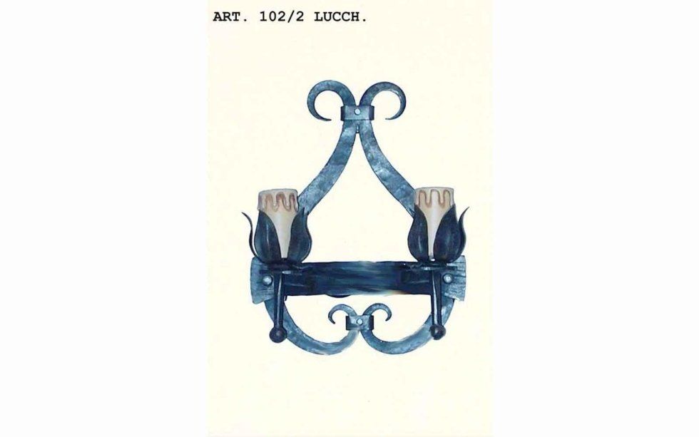 lampadario da muro blu