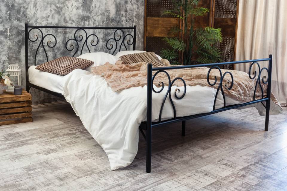 letto matrimoniale in ferro battuto