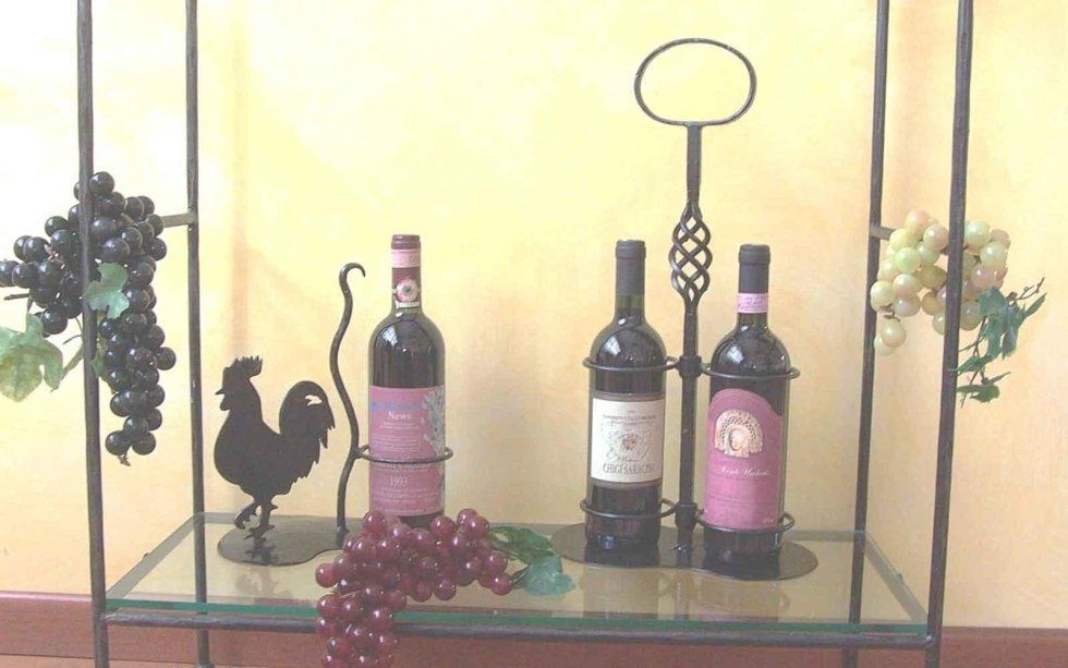 portabottiglie in ferro