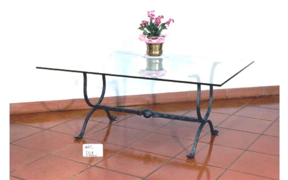 wrought iron table