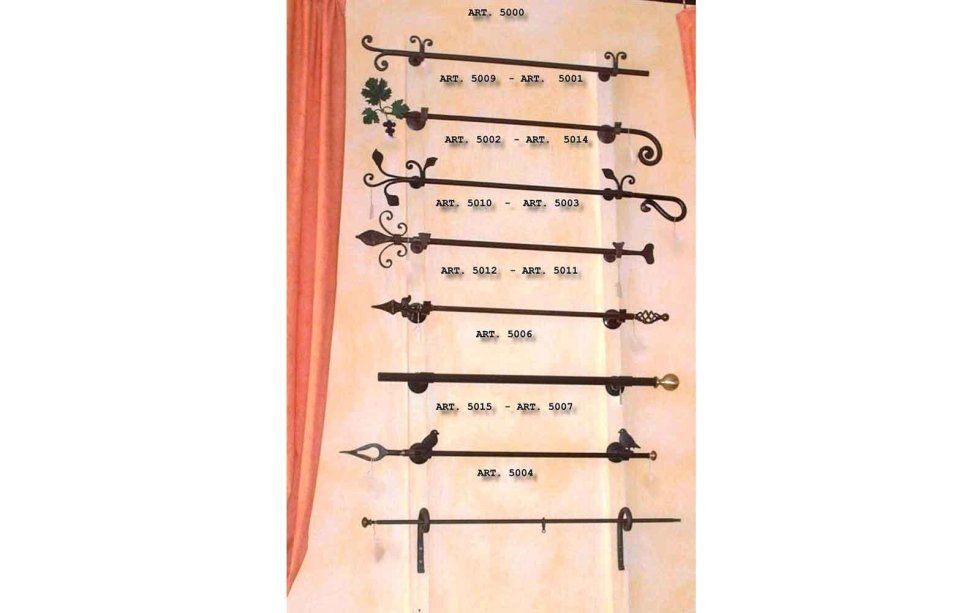 Pali per tende in ferro