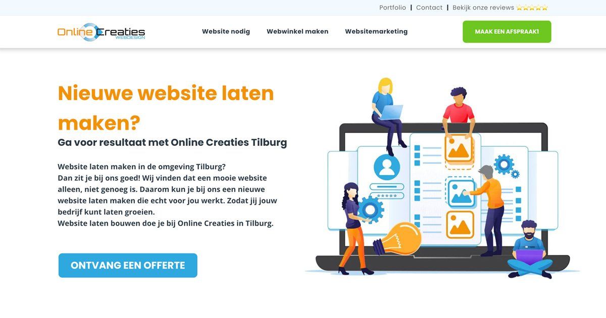 Nieuwe Website Laten Maken | Online Creaties Tilburg