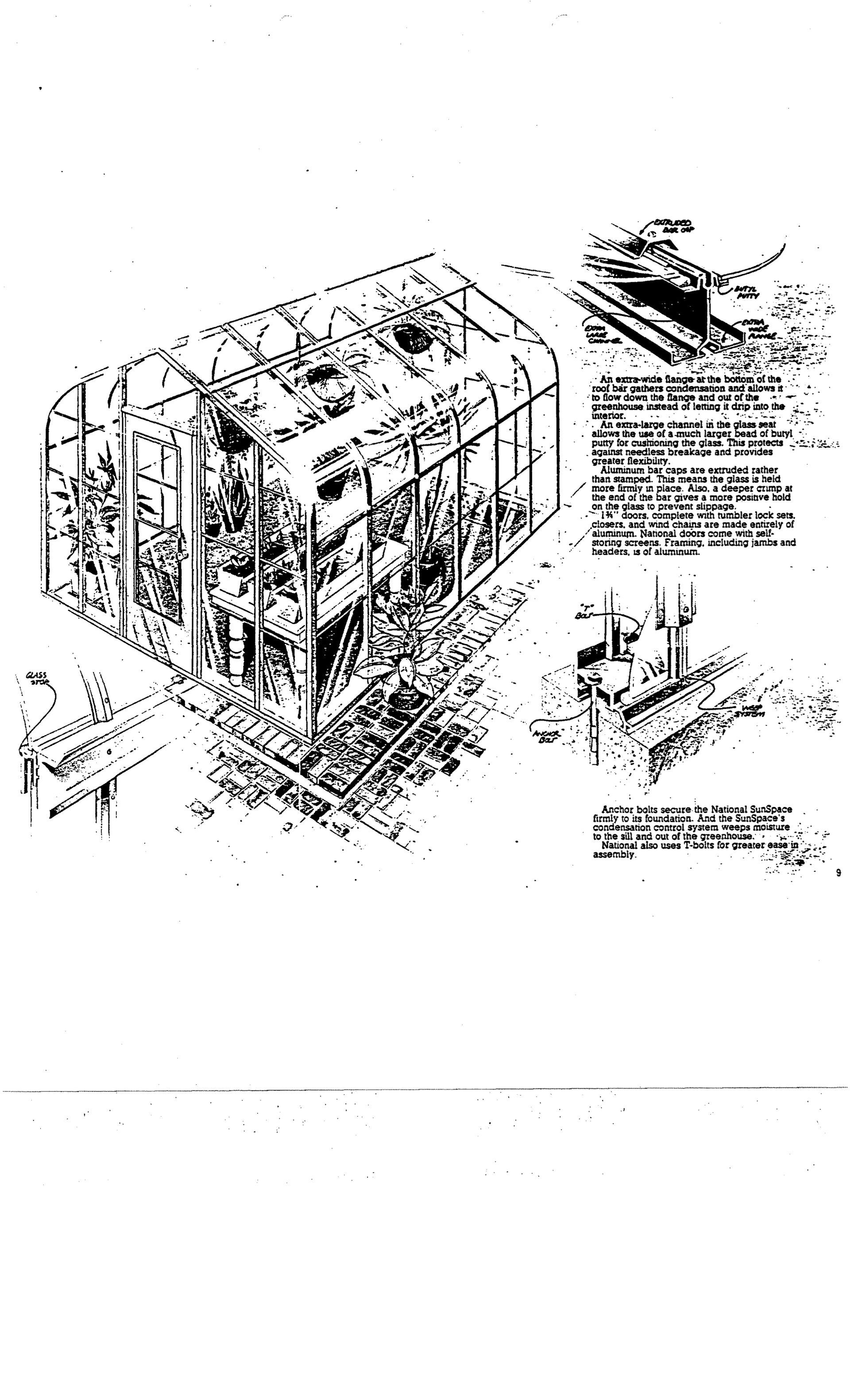 A black and white drawing of a building on a white background.