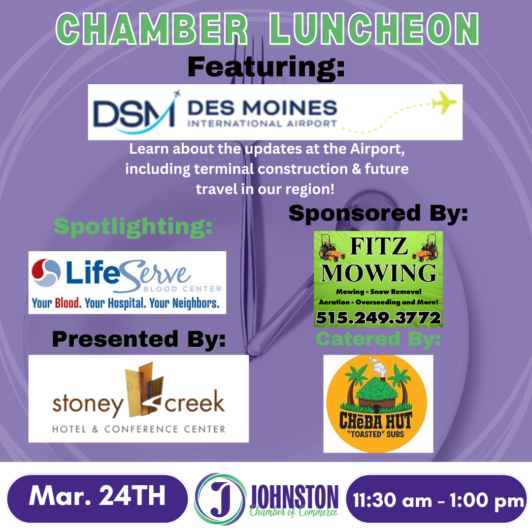 Luncheon, Networking, Non-profit, des moines, airport, chamber, lifeserve, stoney creek