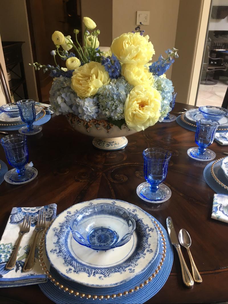 Party Decor — China Place Setting at a Party in Houston, TX