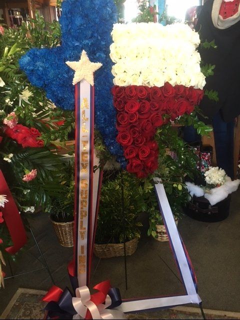 Flower Stand — Texas Shaped Flower Easel in Houston, TX