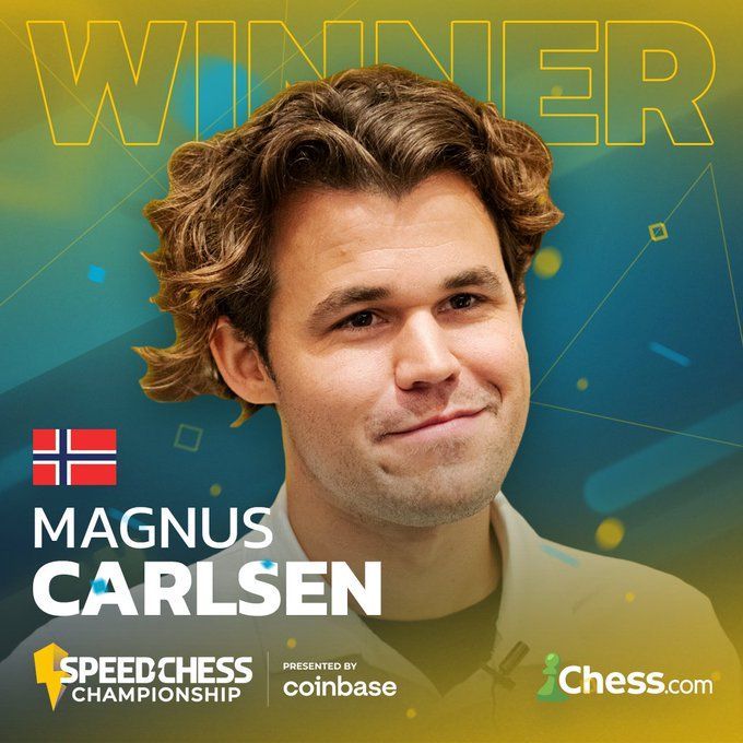 Magnus Carlsen defeats Hikaru Nakamura 13.5-12.5, winning the 2023 Speed  Chess Championship : r/chess