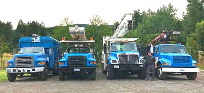 Tree Removal Truck Fleet - Olympia, WA - Double D Tree, LLC