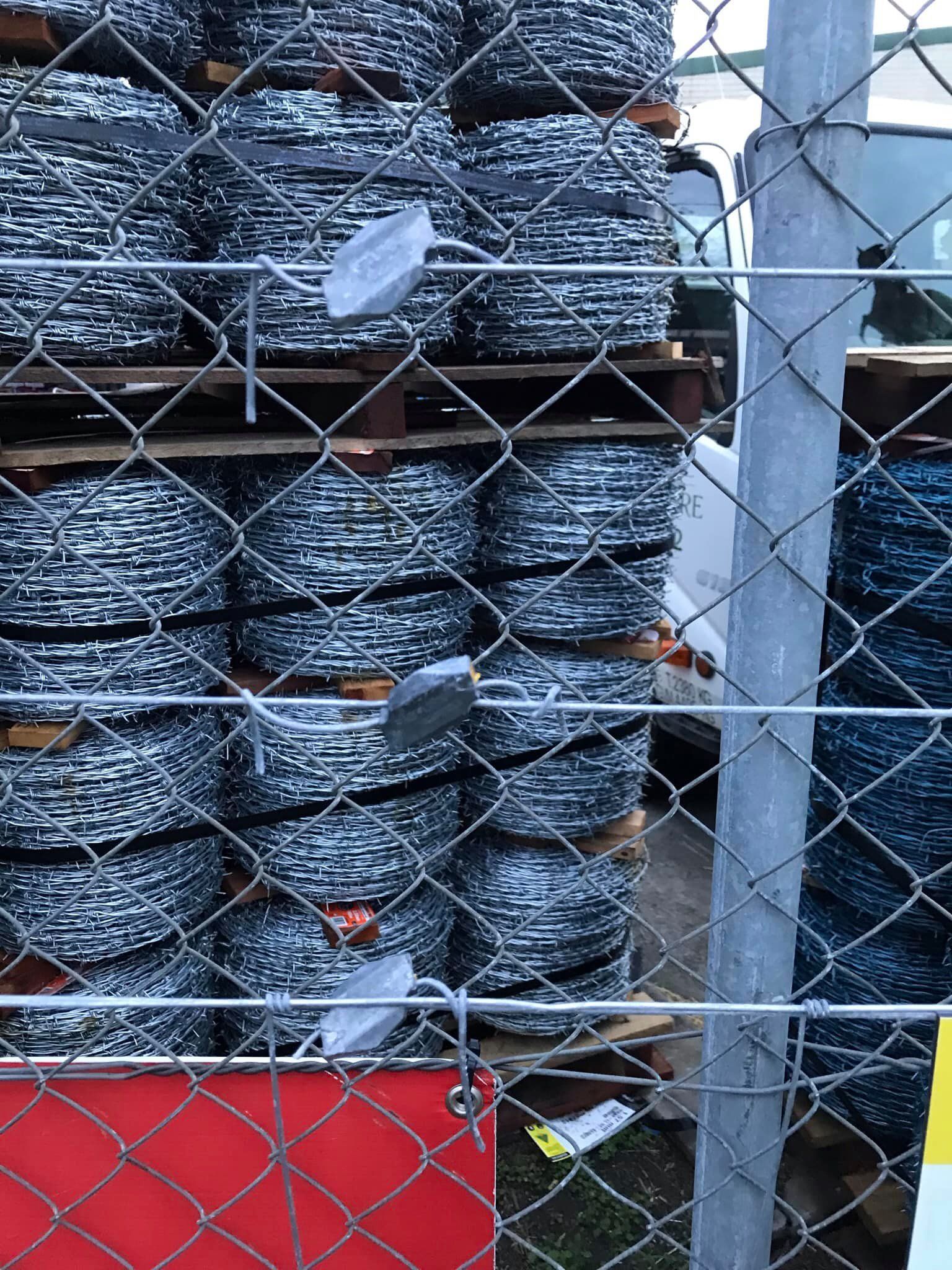 Collection Of Barbed Wire Rolls - Wauchope Rural Centre in Wauchope NSW