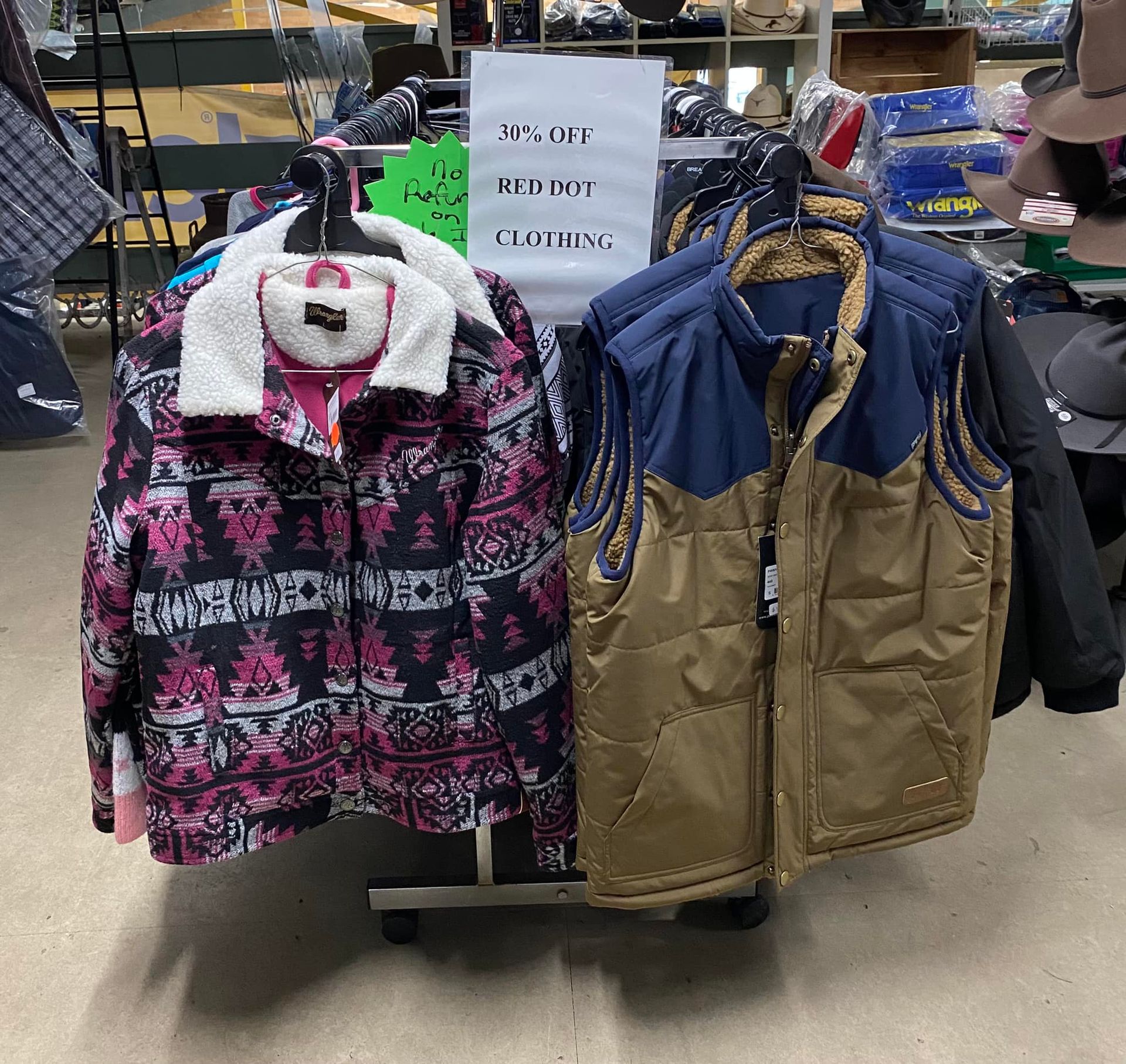 Pair Of Cowboy Vests — Wauchope Rural Centre In Wauchope, NSW