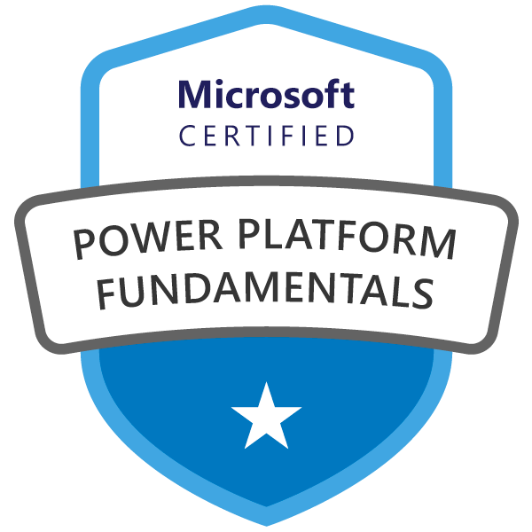 Badge Microsoft Certified Power Platform Fundamentals