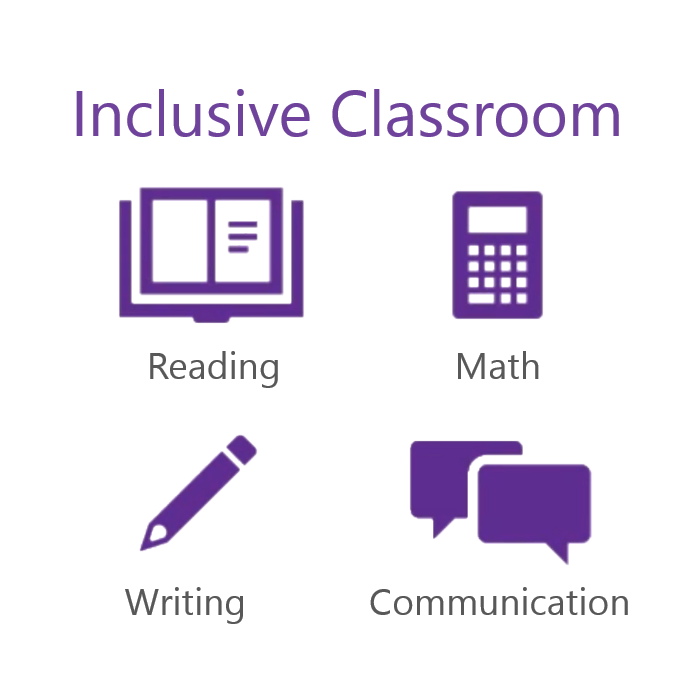 Inclusieve school icoontjes